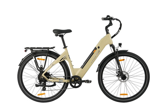 TTGO C3 SE E-Bike 28" Aluminiumlegierungsrahmen 36V20AH Akku Shimano 7-Gang-Schaltung 80KM-120KM Max. Reichweite Gelb